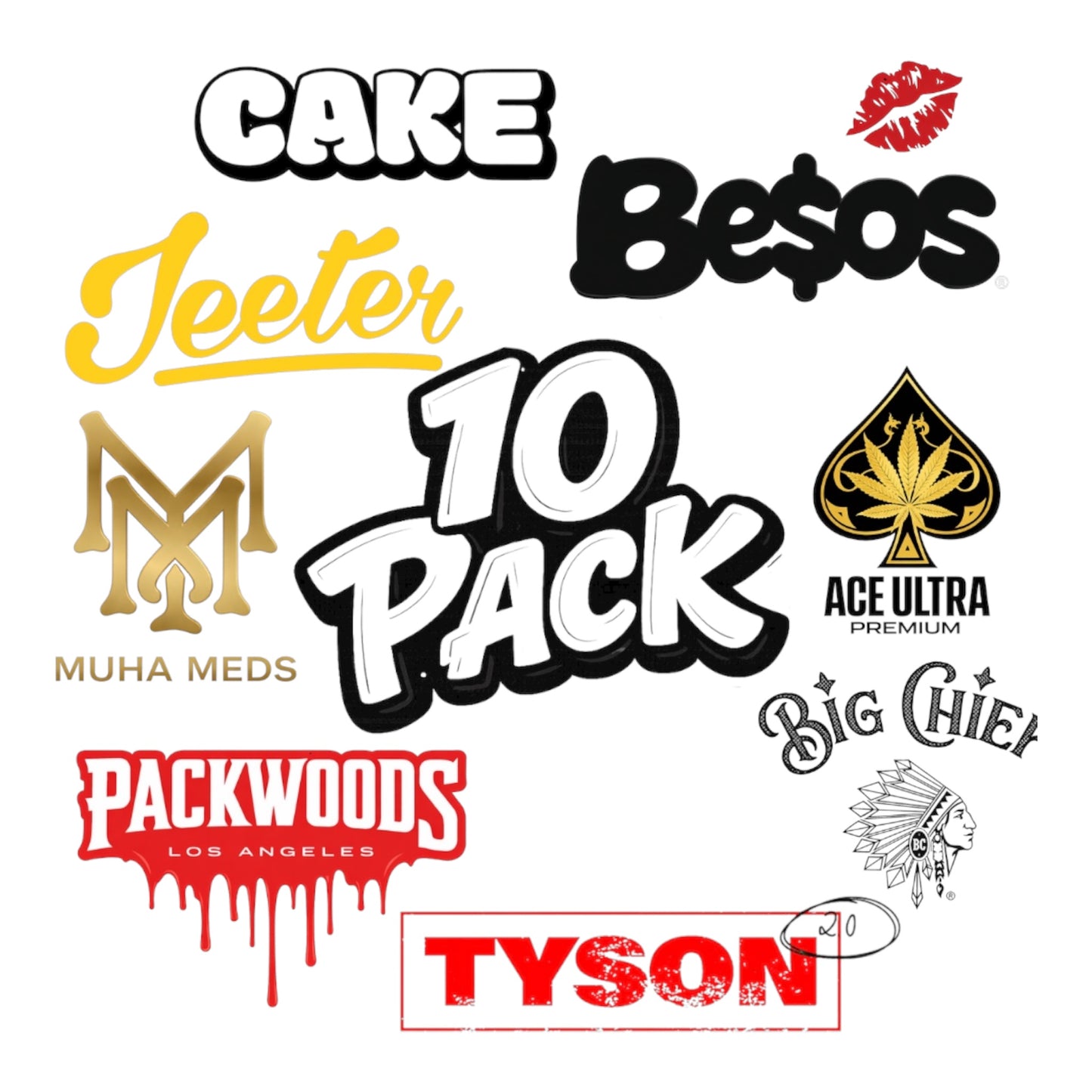 10 WAx pack - ¡Sabores y marcas al azar!