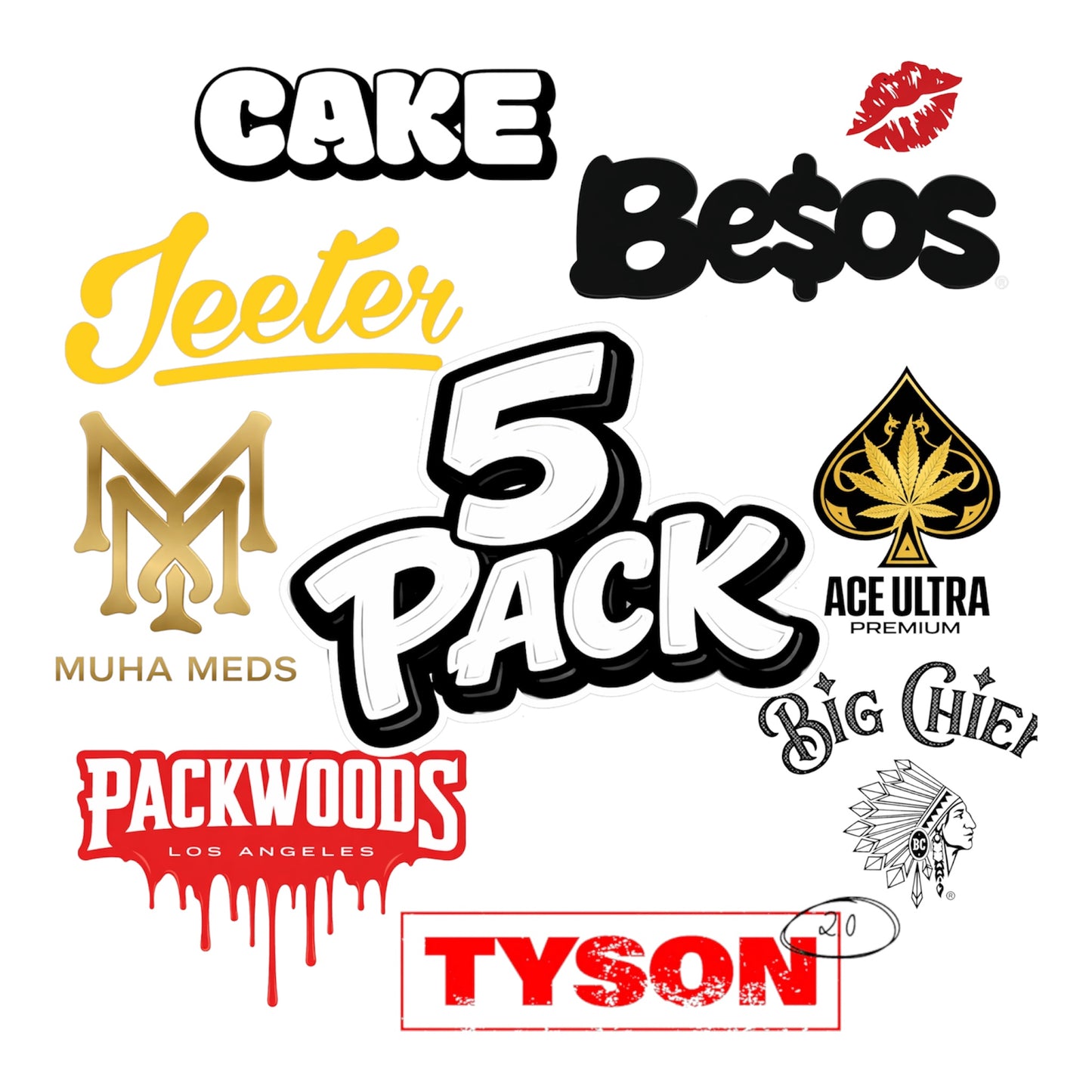 5 Wax pack - ¡Sabores y marcas al azar!
