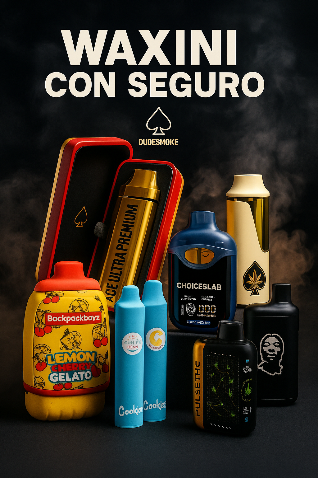 PLUMAS WAXINI CON SEGURO