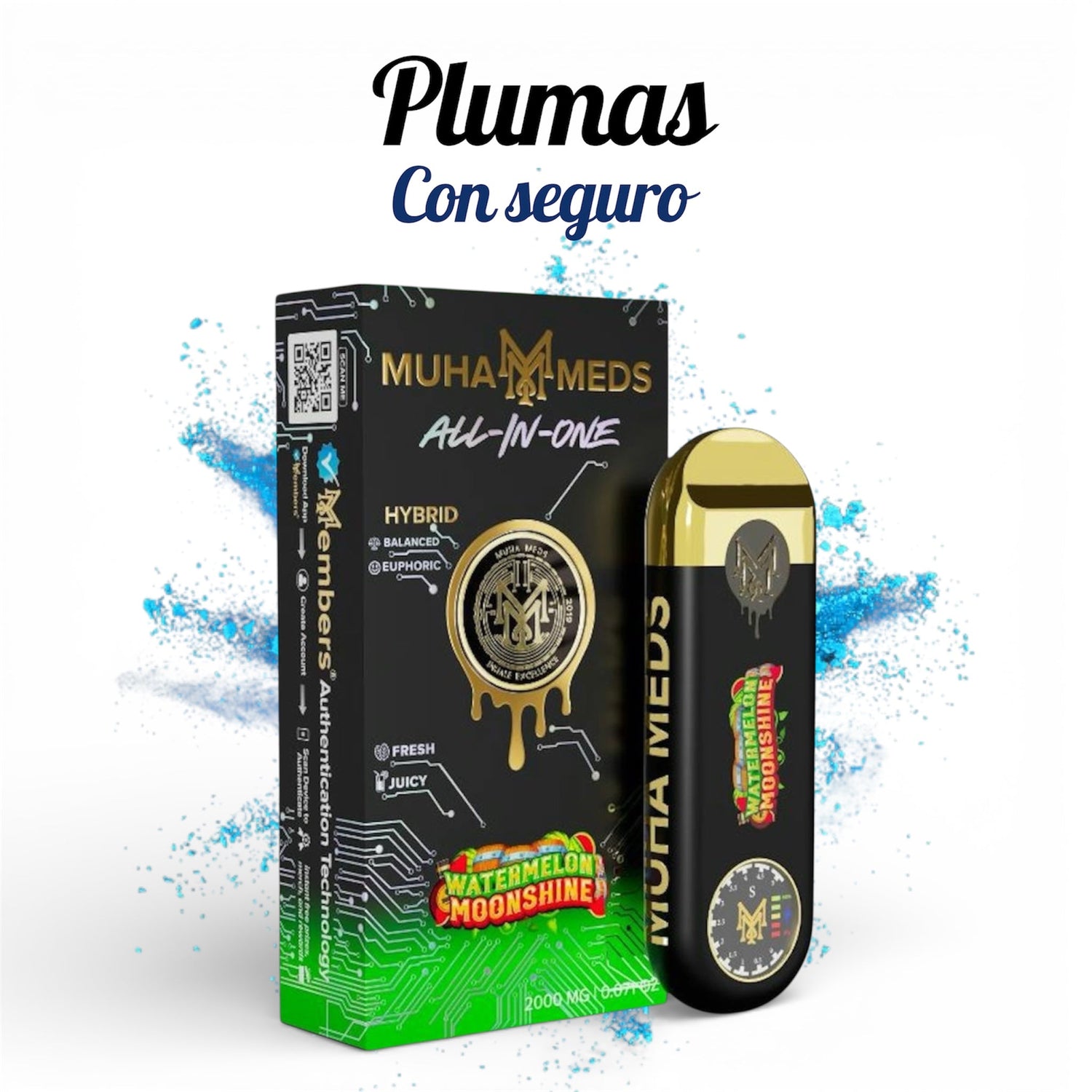 PLUMAS WAXINI CON SEGURO