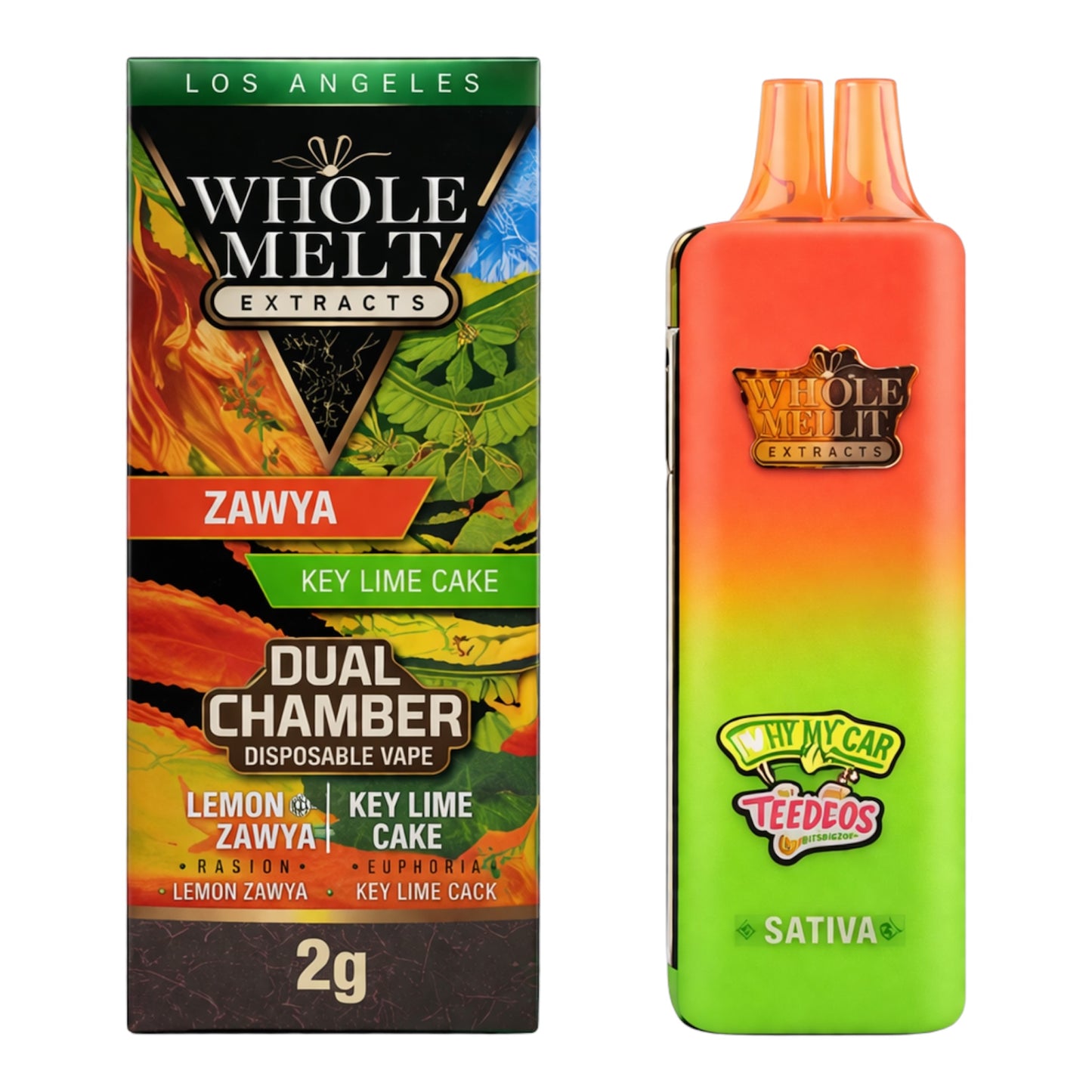 Wholemelt V2 2g - Doble Sabor - Con Pantalla